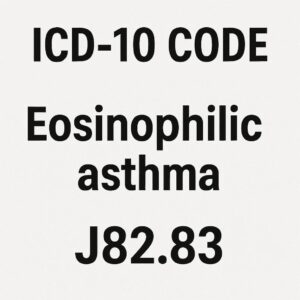 icd 10 code for eosinophilic asthma​