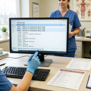 cpt code for removal and reinsertion of iud​