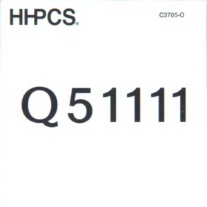 HCPCS Code Q5111