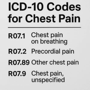 ICD-10 Codes for Chest Pain