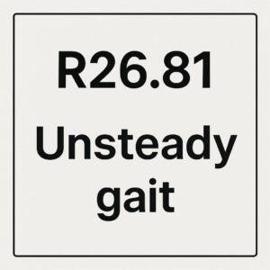 ICD-10 Code for Unsteady Gait