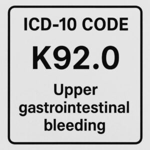 ICD-10 Code for Upper Gastrointestinal Bleeding