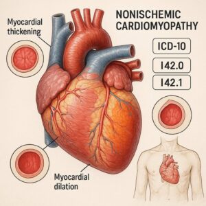 ICD-10 codes for nonischemic cardiomyopathy