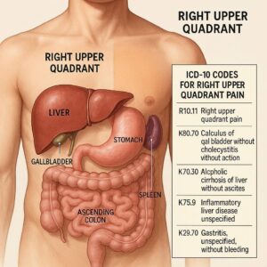 ICD-10 for Right Upper Quadrant Pain