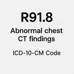 ICD-10-CM Code for Abnormal Chest CT Findings