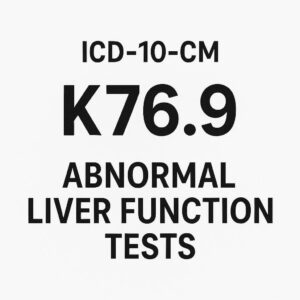 ICD-10-CM Code for Abnormal Liver Function Tests