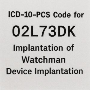 ICD-10-PCS Code for the WATCHMAN Device Implantation