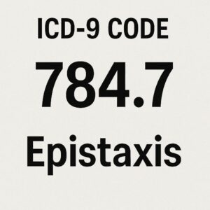 ICD-9 Code 784.7 for Epistaxis