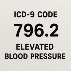ICD-9 Code for Elevated Blood Pressure