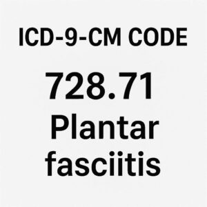 ICD-9 Code for Plantar Fasciitis