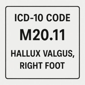 ICD-10 Code for Hallux Valgus Right Foot