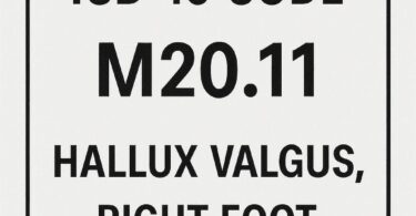 ICD-10 Code for Hallux Valgus Right Foot