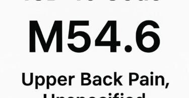 ICD 10 Code for Upper Back Pain Unspecified