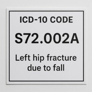 ICD-10 Code for a Left Hip Fracture Due to a Fall