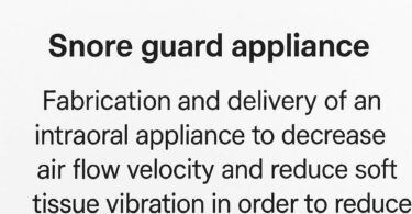 ADA Code for Snore Guard Appliance