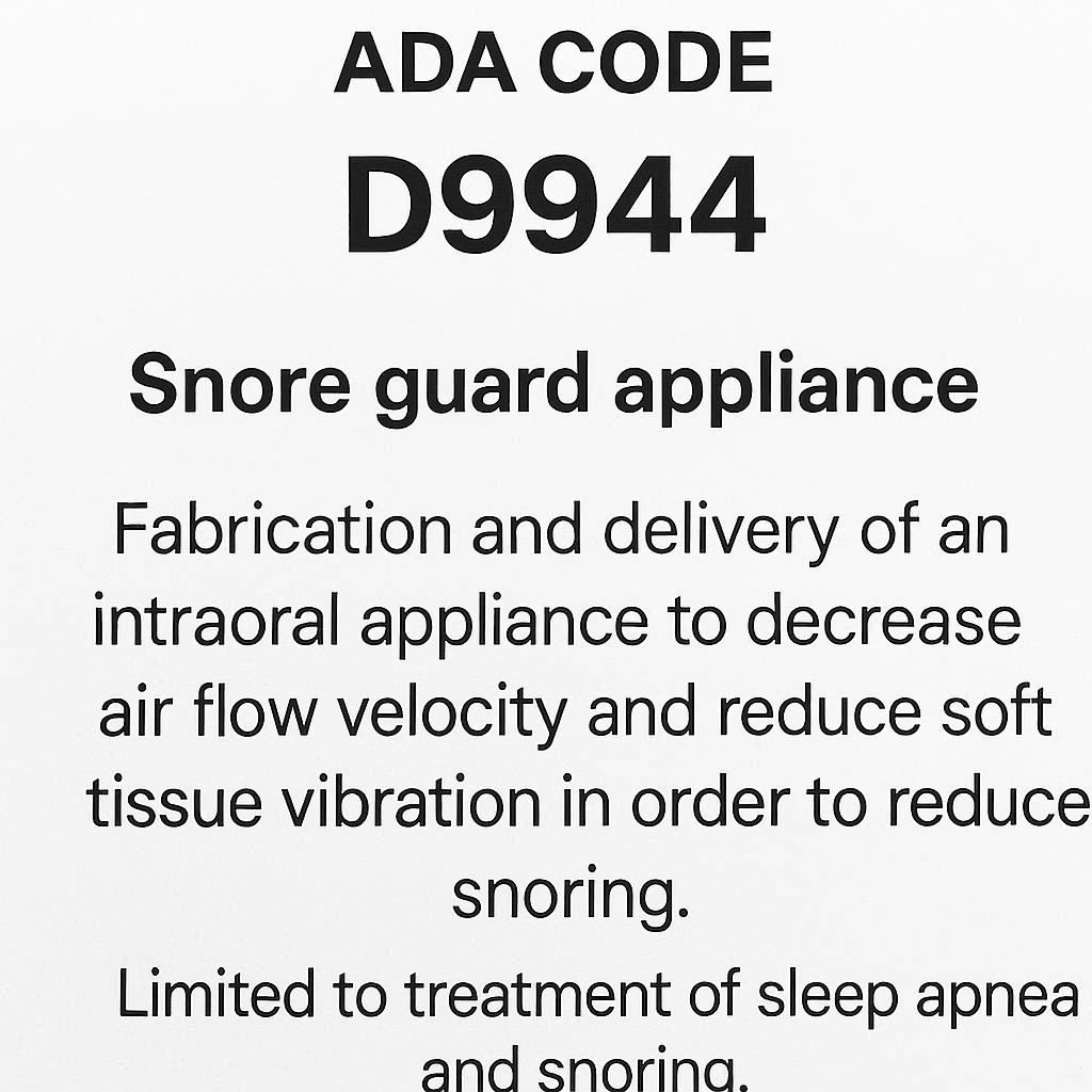 Snorelab Code The Essential Guide to the ADA Code for Snore Guard Appliance - wmwtl