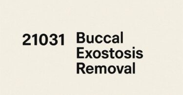 Buccal Exostosis Removal Dental Code