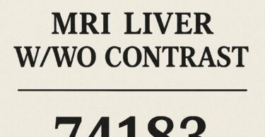 CPT Code MRI Liver w wo Contrast
