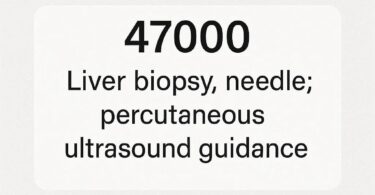 CPT Code for Liver Biopsy Ultrasound Guided