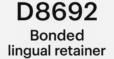 Dental Code for Bonded Lingual Retainer