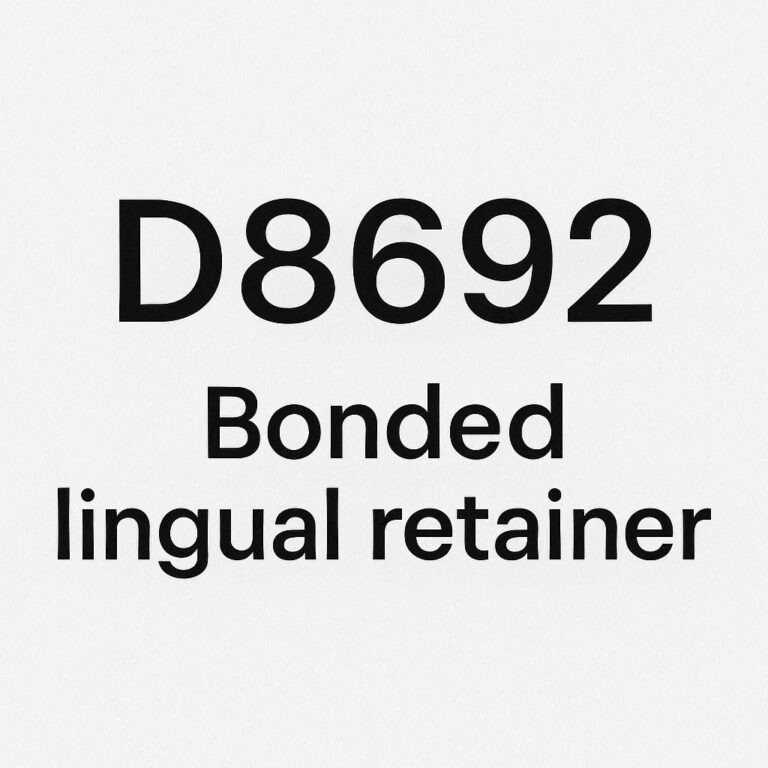 Dental Code for Bonded Lingual Retainer - wmwtl