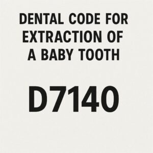 Dental Code for Extraction of a Baby Tooth