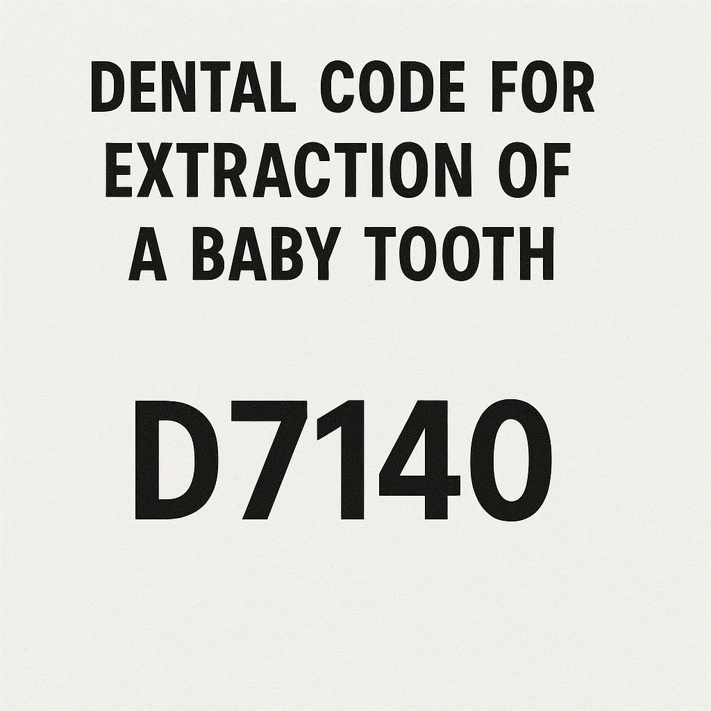 Dental Code for Extraction of a Baby Tooth - wmwtl