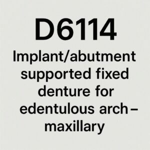 Dental Code for Fixed Hybrid Denture