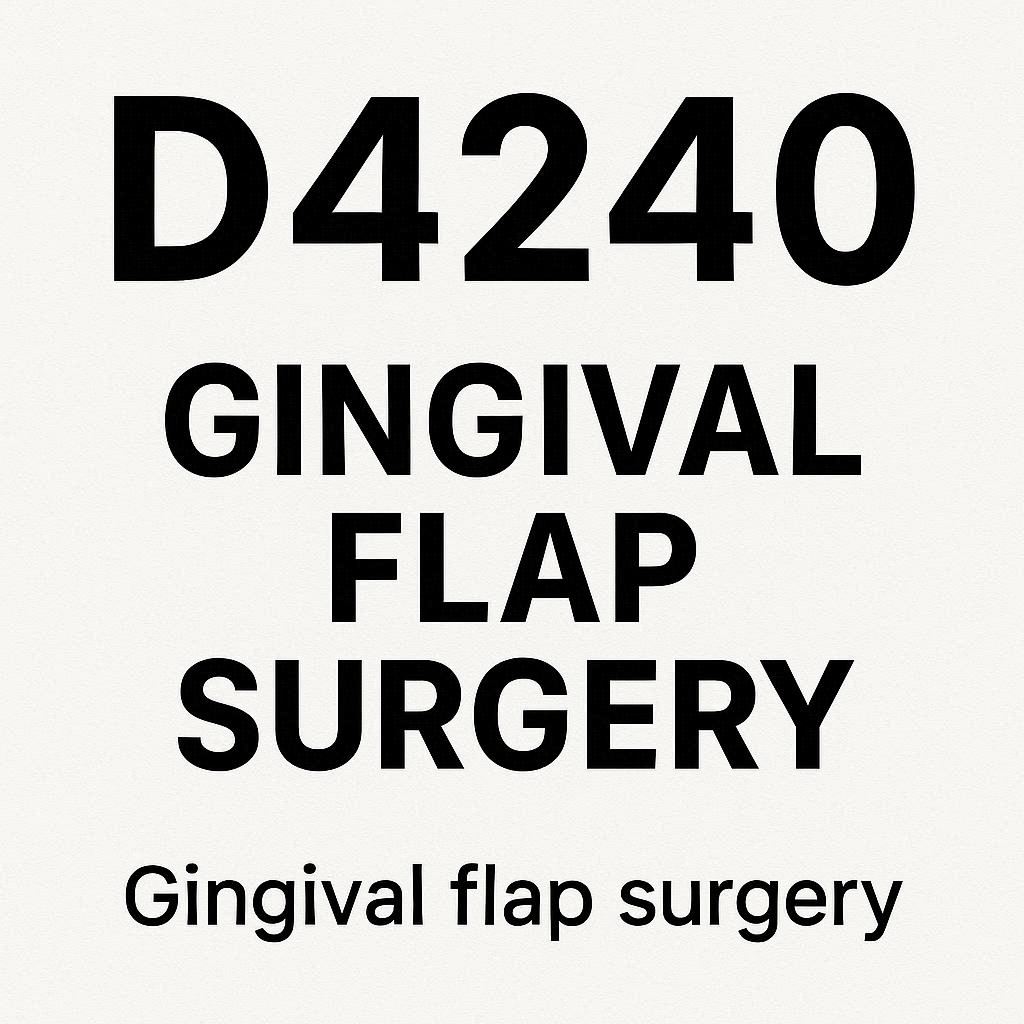 Dental Code for Gingival Flap Surgery (D4240 & D4241) - wmwtl