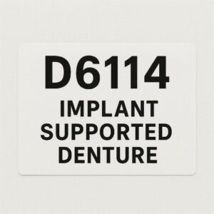Dental Code for Implant Supported Denture