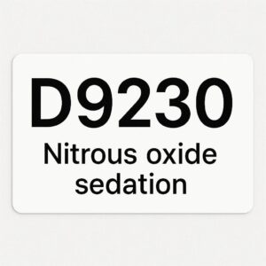 Dental Code for Nitrous Oxide Sedation