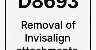 Dental Code for Removing Invisalign Attachments