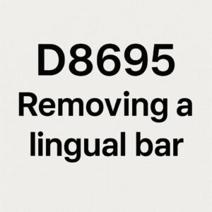 Dental Code for Removing a Lingual Bar