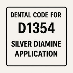 Dental Code for Silver Diamine Application