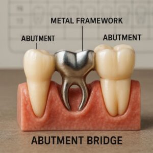 Dental Code for an Abutment Bridge