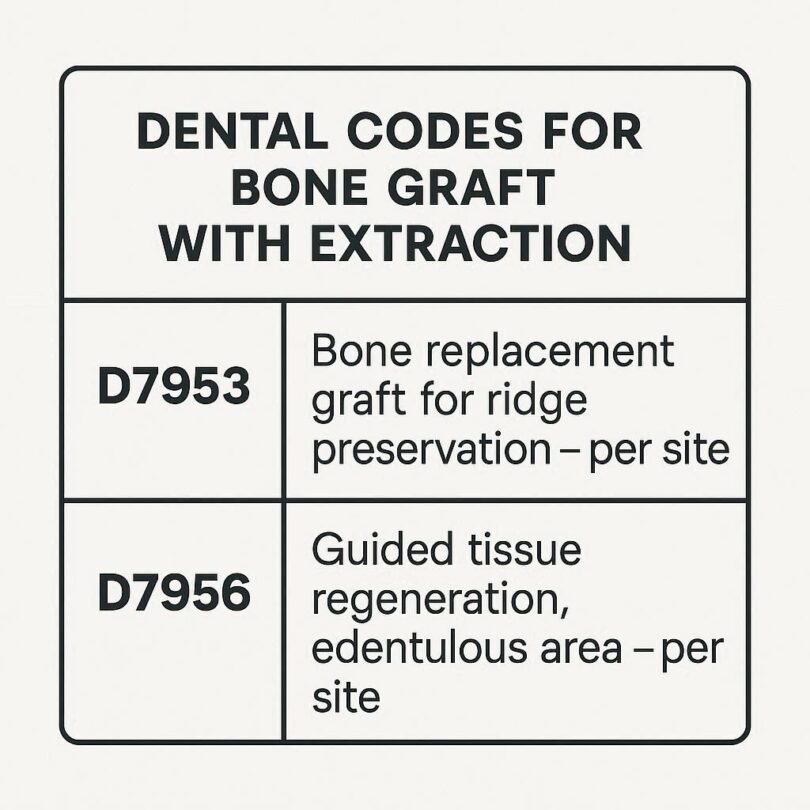 Dental Codes for Bone Graft with Extraction - wmwtl