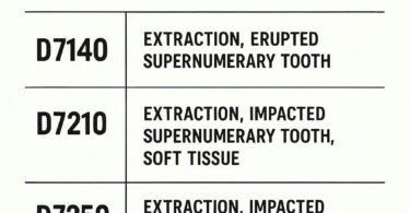 Dental Codes for Extraction of Supernumerary Teeth