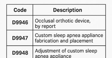 Dental Codes for Mandibular Advancement Devices