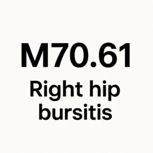 ICD 10 Code for Right Hip Bursitis