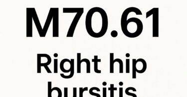 ICD 10 Code for Right Hip Bursitis