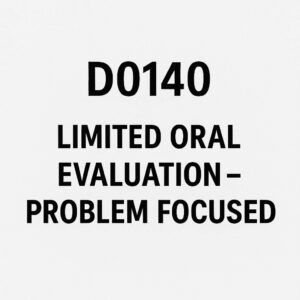 Medical Code for Dental Limited Exam