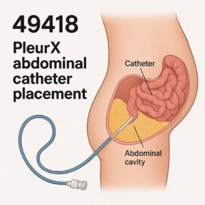 CPT Code PleurX Abdominal Catheter Placement