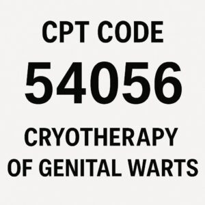 CPT Code for Cryotherapy of Genital Warts
