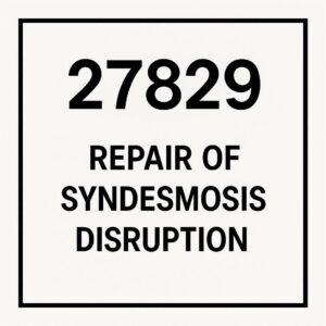 CPT Code for Repair of Syndesmosis Disruption