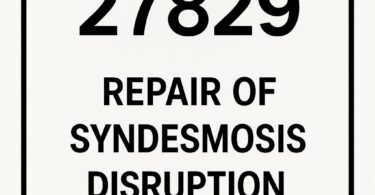 CPT Code for Repair of Syndesmosis Disruption