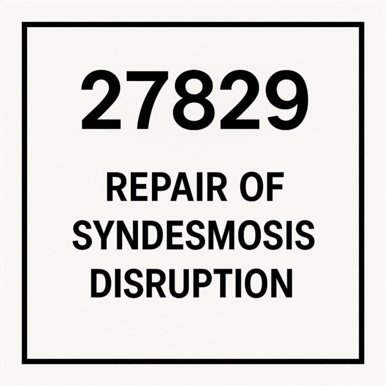 CPT Code for Repair of Syndesmosis Disruption - wmwtl