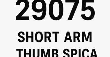 CPT Code for Short Arm Thumb Spica Cast