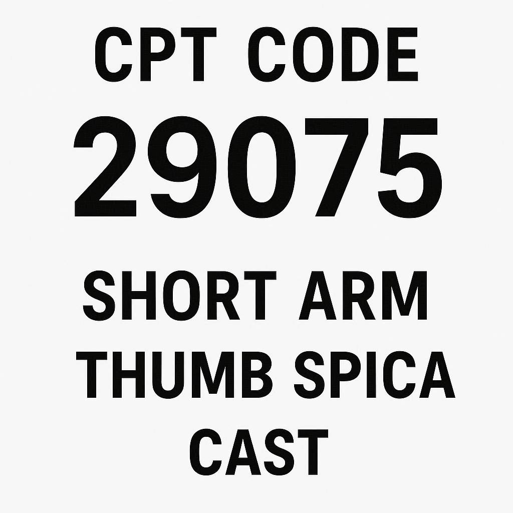 Short Arm Cast Cpt