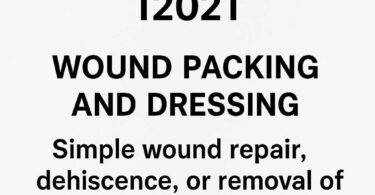 CPT Code for Wound Packing and Dressing