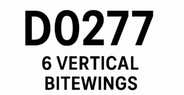 Dental Code for 6 Vertical Bitewings